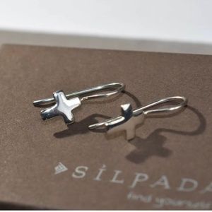 SILPADA W0330  Sterling Silver Cross Earrings